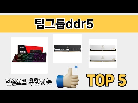 소비자가 선호하는 팀그룹ddr5 추천 순위 TOP 5