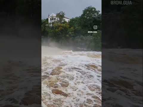 Rio Lençóis depois das chuva em Lençóis Bahia