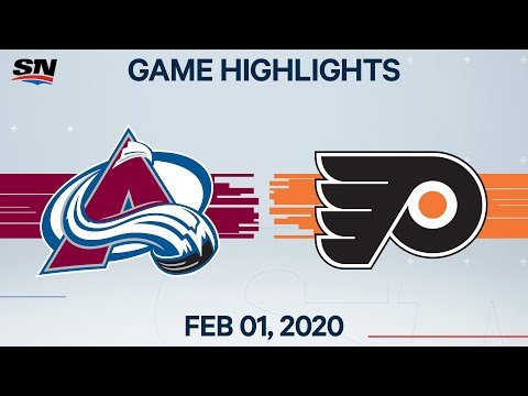 NHL Highlights | Colorado Avalanche vs. Philadelphia Flyers – Feb. 1, 2020