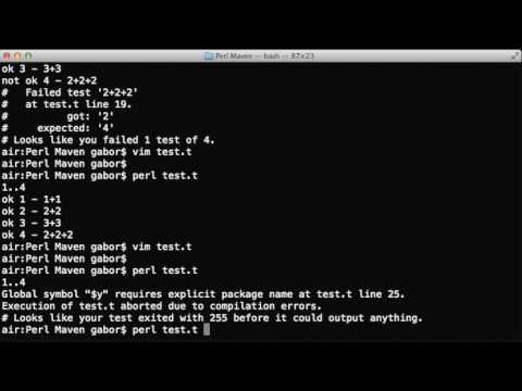 Organizing a test script with subtests in Perl