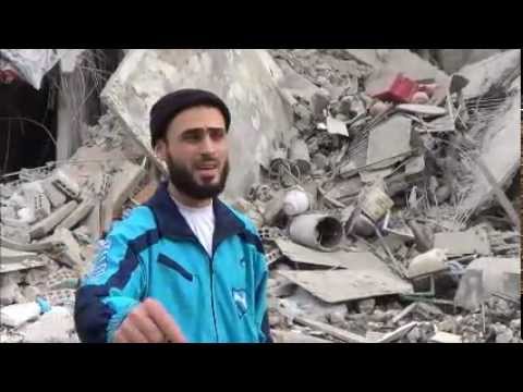 مقابلة مع قائد كتيبة أنصار الحق يتكلم فيها عن القصف العنيف الذي تتعرض له بلدة زملكا في ريف دمشق