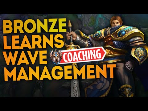 Teaching wave management to a BRONZE player!  Challenger LoL Coaching