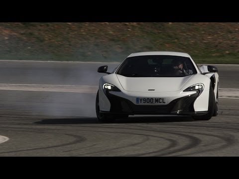 Brilliant new McLaren 650S tested at the limit on track