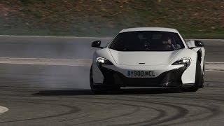 Brilliant new McLaren 650S tested at the limit on track