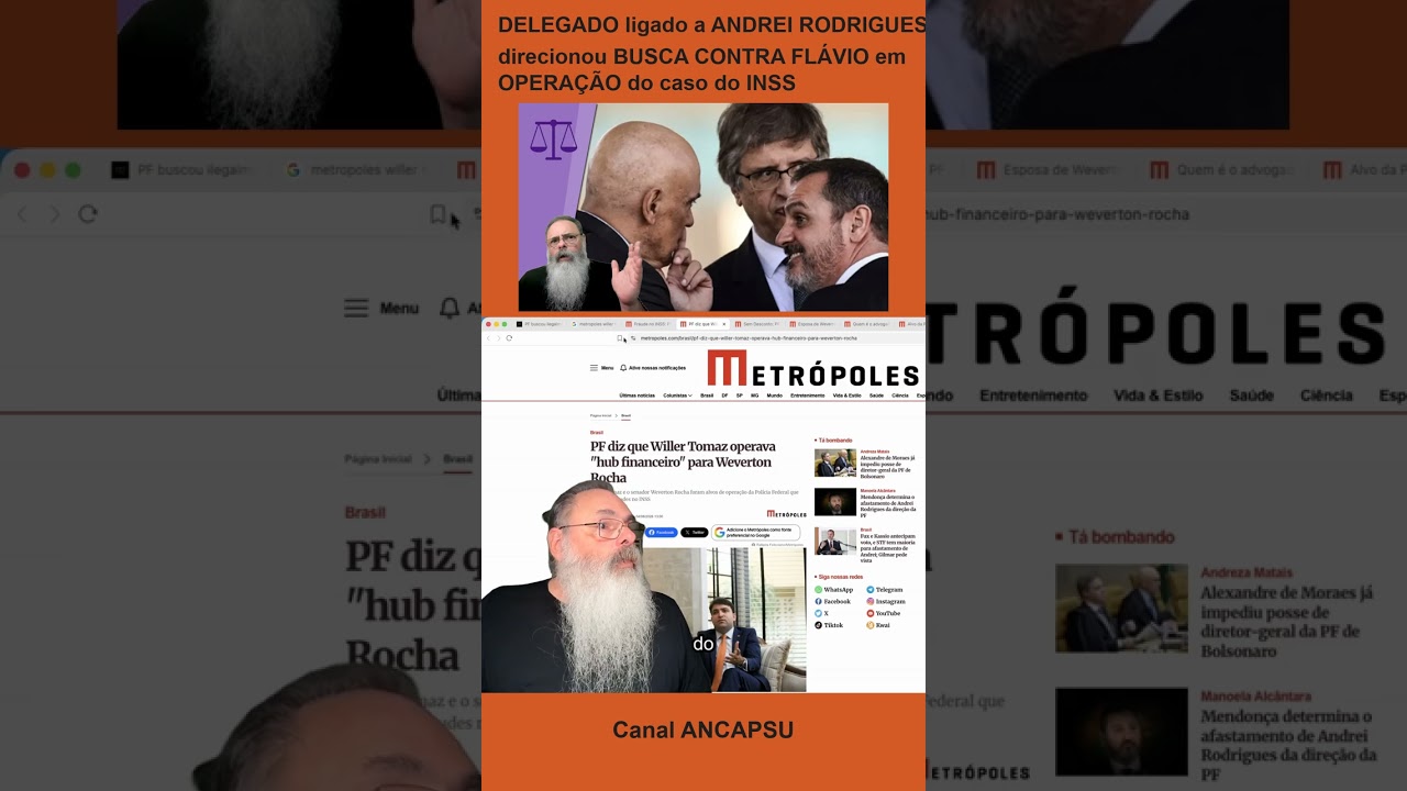 DELEGADO ligado a ANDREI RODRIGUES direcionou BUSCA CONTRA FLÁVIO em OPERAÇÃO do