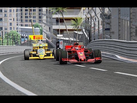 Ferrari F1 2018 vs Lotus F1 1987 - Monaco