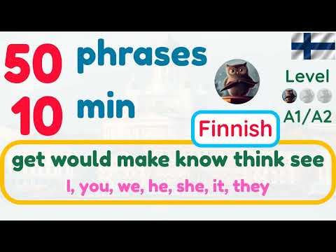 [A1-A2] Super easy Finnish phrases: Personal pronouns with 6 verbs
