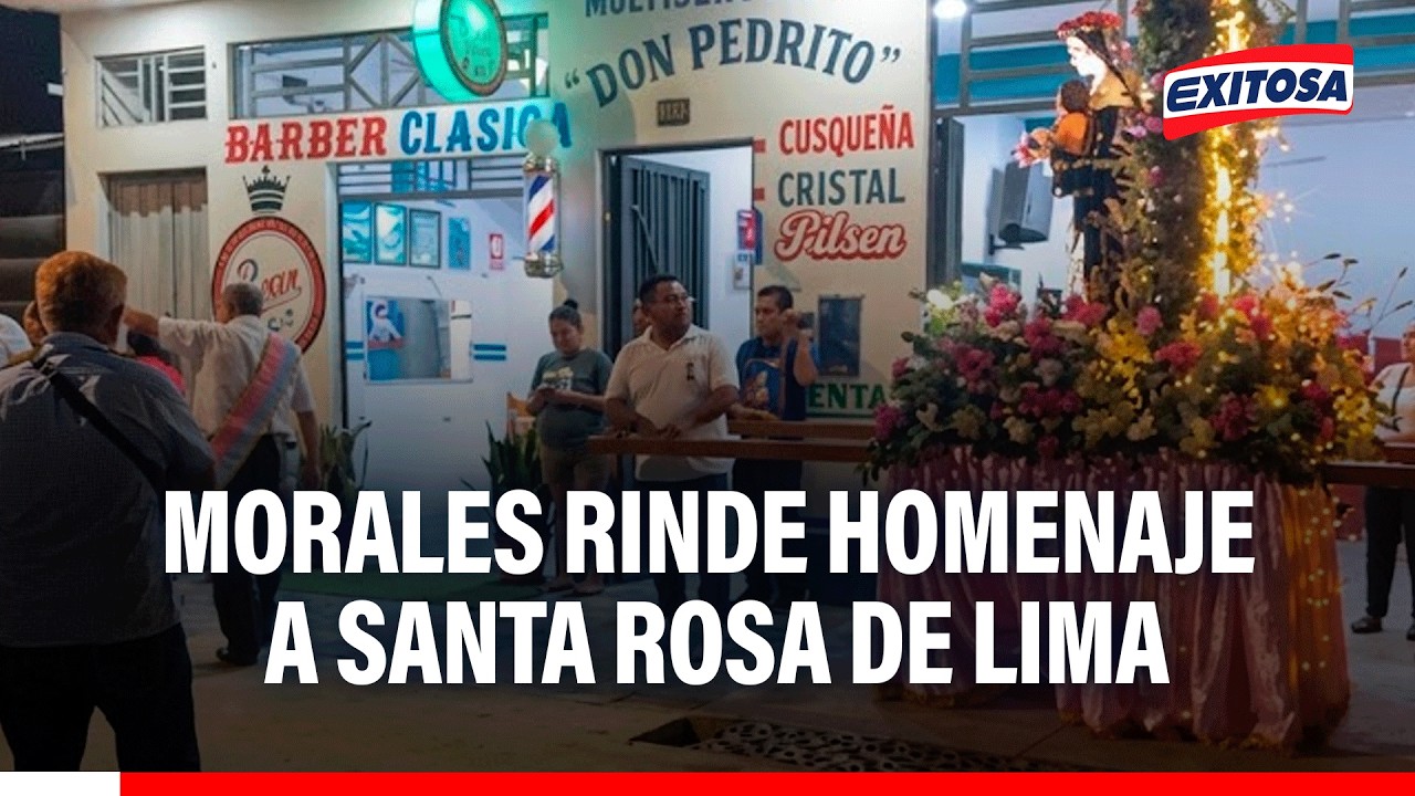🔴🔵 Morales vuelve a vestirse de gala para rendir homenaje a su santa patrona, Santa Rosa de Lima