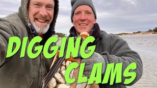 How to dig clams in Maine | Maine Winter Activity | Maine Seacoast Campground Activity