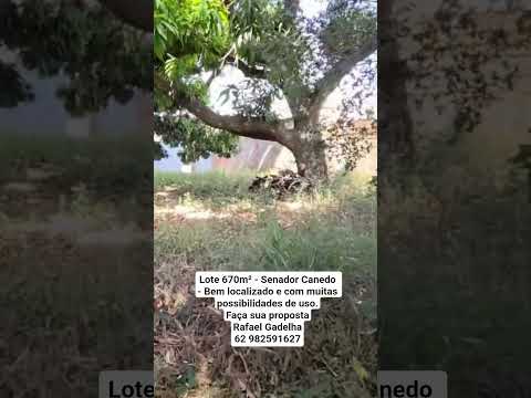 lote de 670m² , em Senador Canedo. Apenas R$240.000 - Aceita proposta.