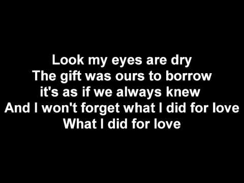 YouTube video about: What I did for love a chorus line lyrics?