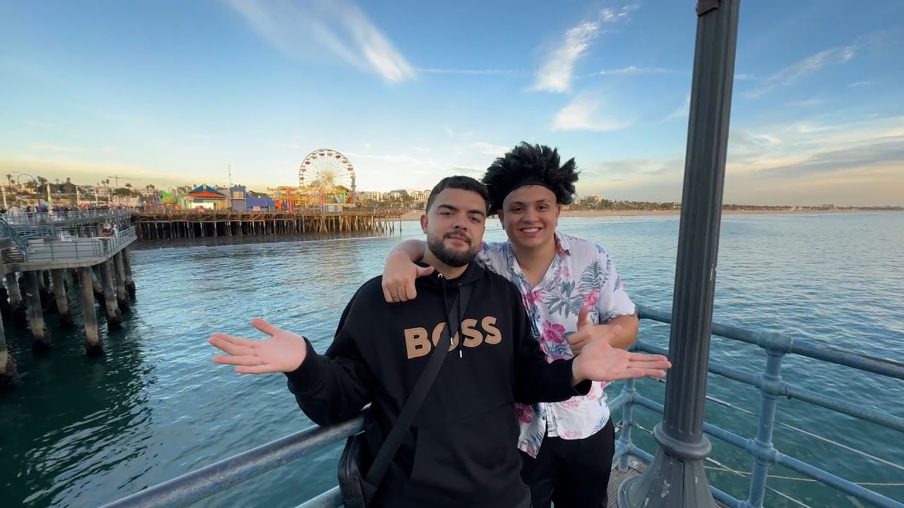 PAULINHO e LUQUETA encontra fãs no PIER Santa Monica EM LOS ANGELES