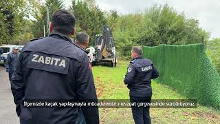 İlçemizde kaçak yapılaşmaya karşı denetimlerimizi mevzuat çerçevesinde sürdürüyo