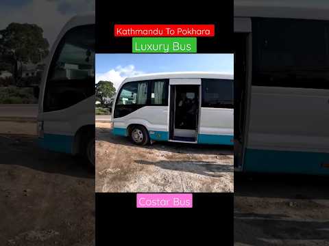 Ônibus Ktm para Pokhara | Viagem de ônibus de luxo Toyota Coaster | Melhor ônibus para viagens longas | Sofá ônibus Pokhara