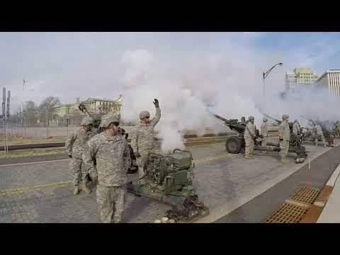 19 gun canon salute marks inauguration of New Jersey governor