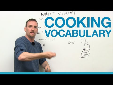 Cooking Vocabulary in English - chop, grill, saute, boil, slice...