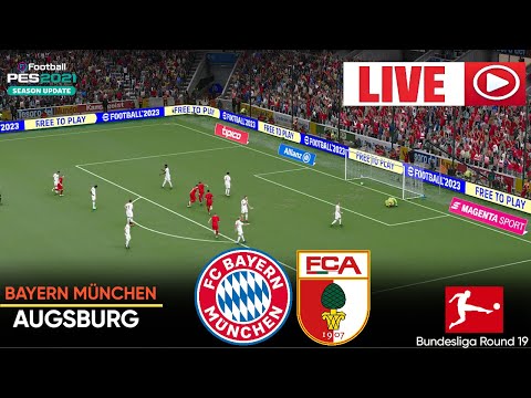 🔴 LIVE: Bayern München vs Augsburg | Bundesliga Round 19 | Full Match Streaming Simulation