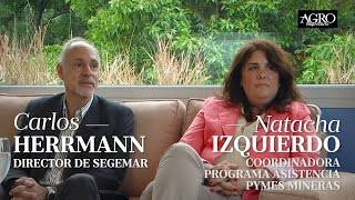 Carlos Herrmann, Dir. de Segemar - Natacha Izquierdo, Coord. Pymes Mineras