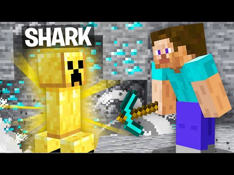 Shark - Playing Minecraft as a HELPFUL Golden Creeper