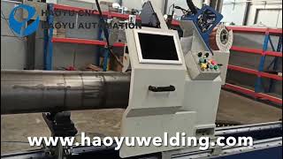 China factory customized automatic metail pipe tube flange welding machine for seam welder youtube video