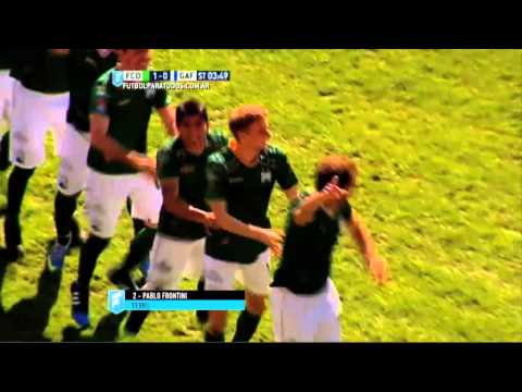 Gol de Frontini. Ferro 1 - Guaraní 0. Fecha 29. B Nacional. FPT.