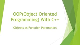 Download the video "Objects as function parameters in c++ (Hindi/Urdu) | OOP with C++"