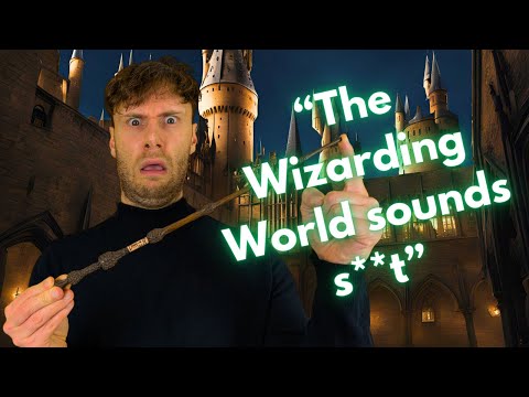 A Muggle and a Wizard argue over whose world is better (sketch comedy)