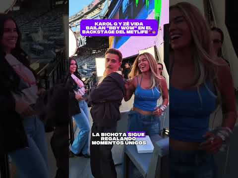Thumbnail for Karol G y Zé Vida bailan "BBY WOW" en el Backstage del MetLife💃🏟️ by Karol