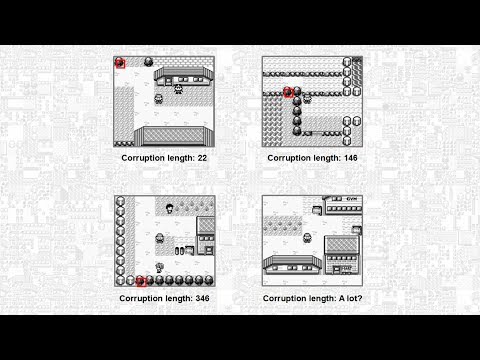 Pokémon R/B/Y: Extended Super Glitch corruptions (or: on maximum length of Super Glitch corruptions)