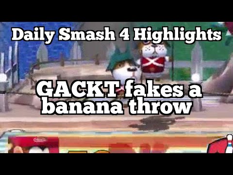 Daily Smash 4 Highlights: GACKT fakes a banana throw
