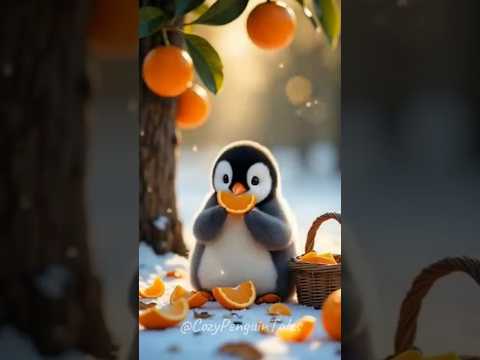 Tiny Penguin Mumble’s Peaceful Orange Orchard Visit – So Fresh & Wholesome!🐧🍊🌿