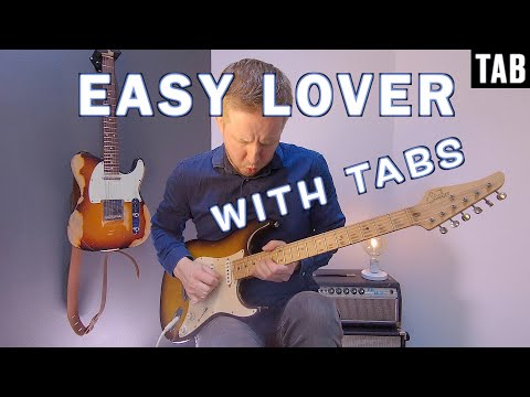 Easy Lover (Phil Collins & Philip Bailey) - Guitar Cover WITH TABS - (Improvised outro solo)