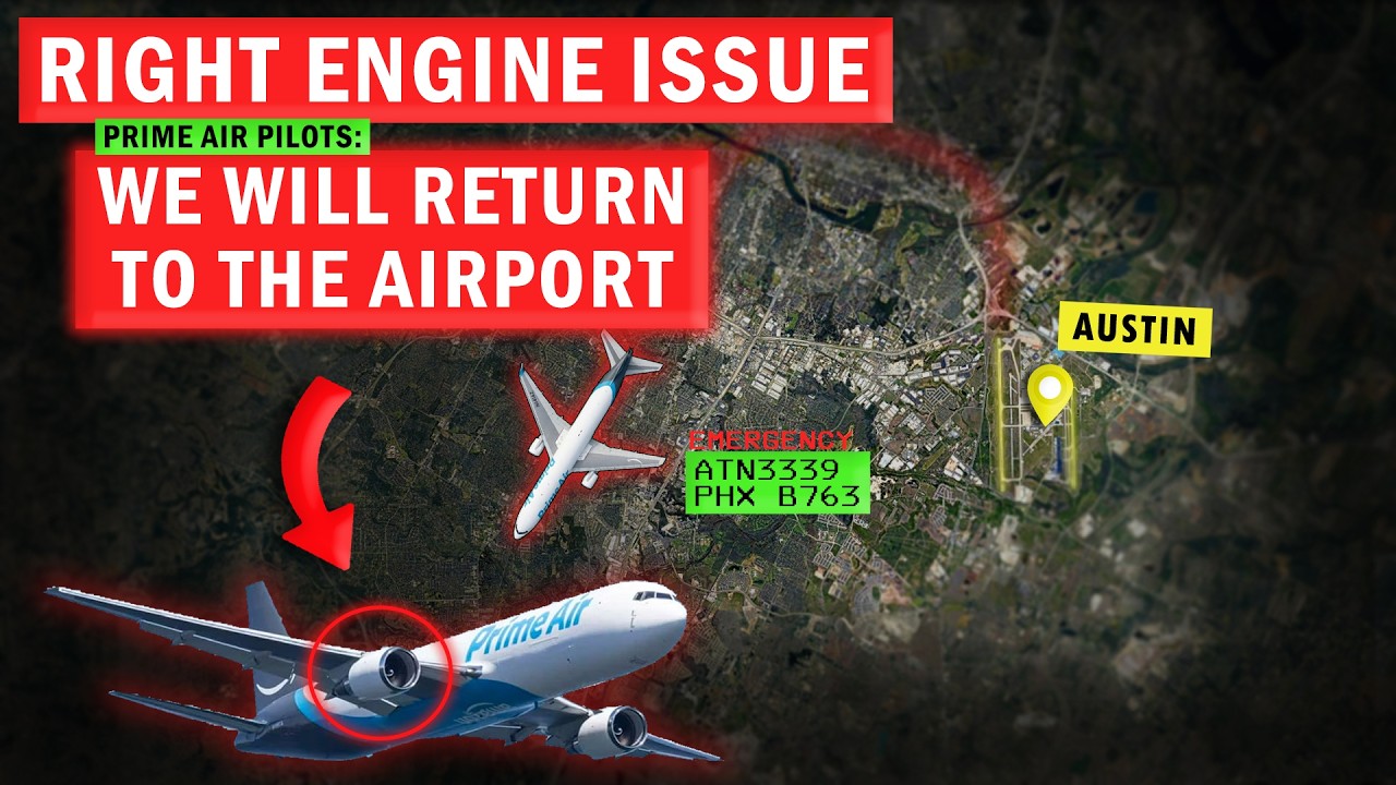 Engine Failed on Takeoff | Prime Air Boeing 767 Emergency at Austin