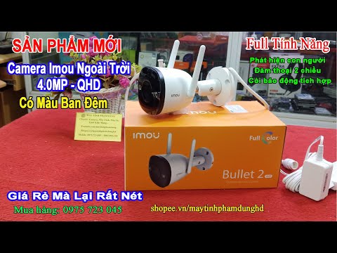 IMOU Bullet 2 4MP WiFi apsaugos kamera lauke video