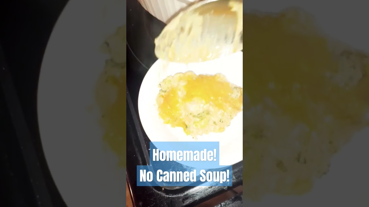 Broccoli Rice Casserole! No Canned Soup Here! #homemade #homestead #food #recipe #foodie #yummy