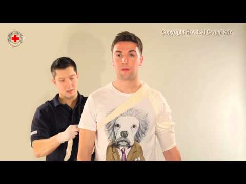 Zavoj ramena trokutastom maramom