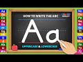 Learning How To Write The English Alphabet Uppercase And Lowercase Letters
