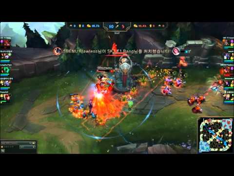 스베누 플로우 2vs1 포탑 다이브 역관광 SBENU FLAW super play