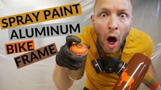 How to paint an aluminium bike frame, with Spray paint
