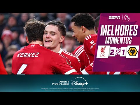 Gols e lances de Liverpool x Wolverhampton