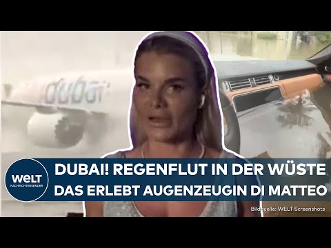 Video Thumbnail: DUBAI: Wüste unter Wasser – chaotische Szenen! Schwerster Regen seit 1949 überflutet Emirate
