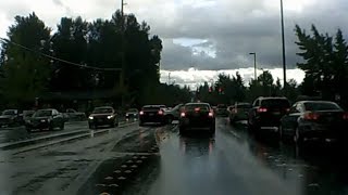 Careless use of center turning lane causes an accident