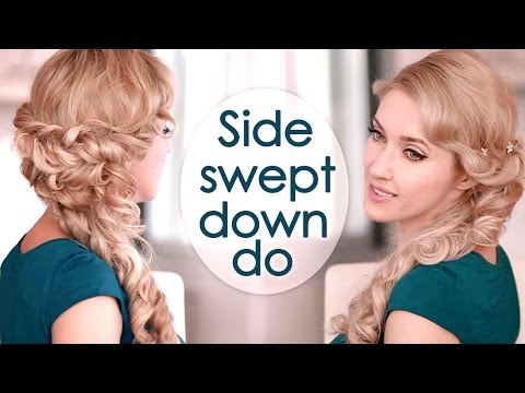 Half up half down hairstyle with curls. Prom/wedding...