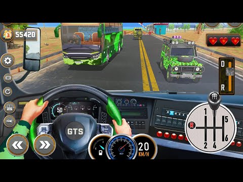 Army Bus driving Simulator games 2023 || Android Gameplay