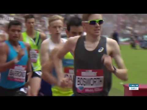 Tom Bosworth 1 mile world record 5.31.08 London Diamond League 2017