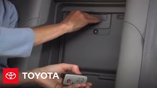 2007 - 2009 Camry How-To: Smart Key - Trunk Security, Valet, Interior Release (XLE) | Toyota