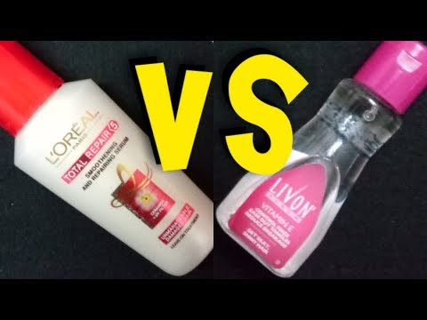 Which one is BEST??? LIVON SERUM vs LOREAL PARIS TOTAL REPAIR 5 SERUM || Stylopedia