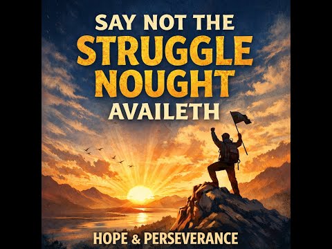 Say Not the Struggle Naught Availeth   Arthur Hugh Clough
