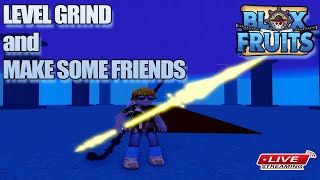 ROBLOX LIVE | BLOX FRUIT | LEVEL GRINDING AND MAKING NEW FRIENDS | EVERYONE CAN JOIN THE FUN