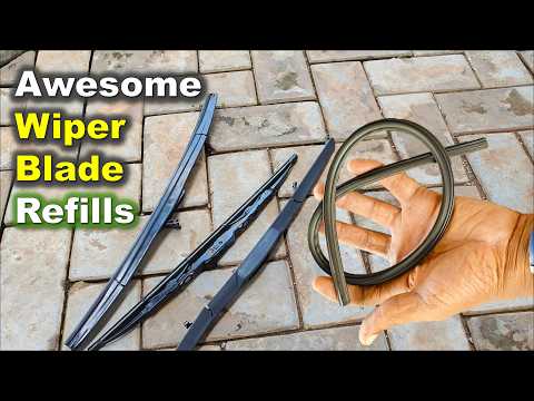 Part of a video titled SAVE Money with Wiper Refills / Changing wiper refills - YouTube